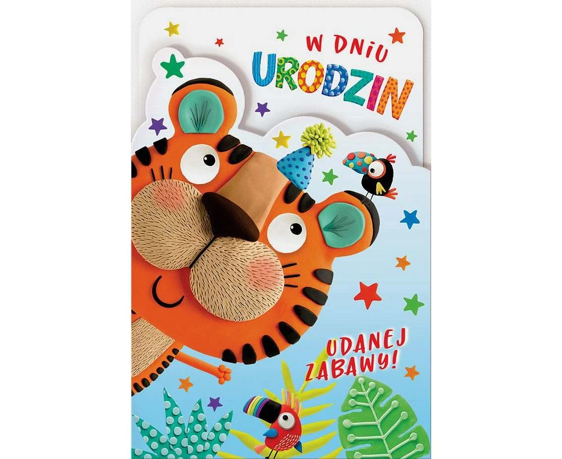 Harmony Card with Birthday Coloring Book, Tigger, 11,5x16,5 cm